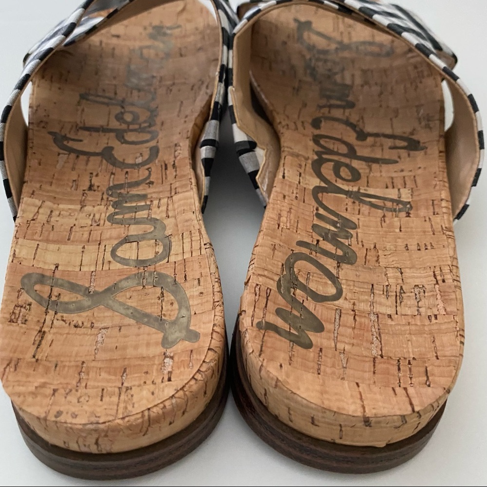 Sam Edelman Black and White Checkered Flats - Picture 4 of 5